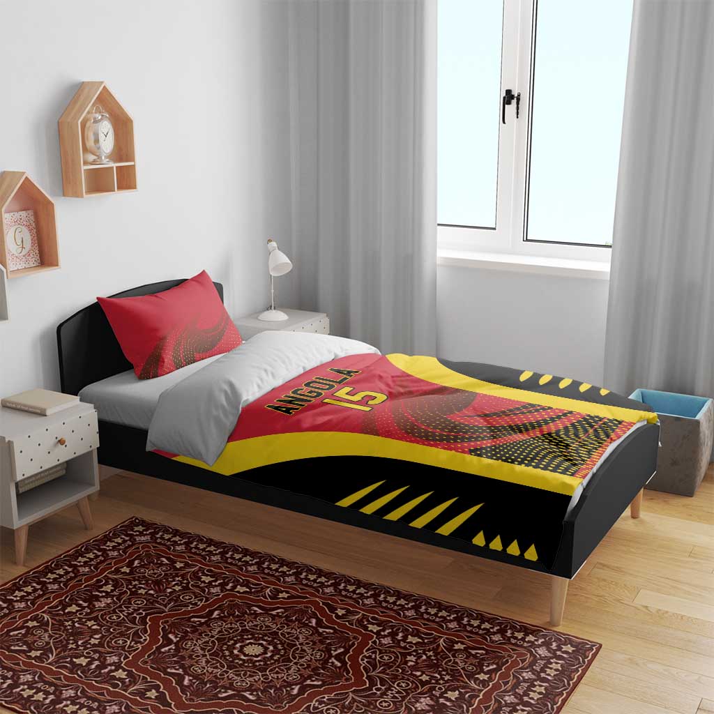 Afro Basketball Custom Angola Bedding Set Go Champions LT15