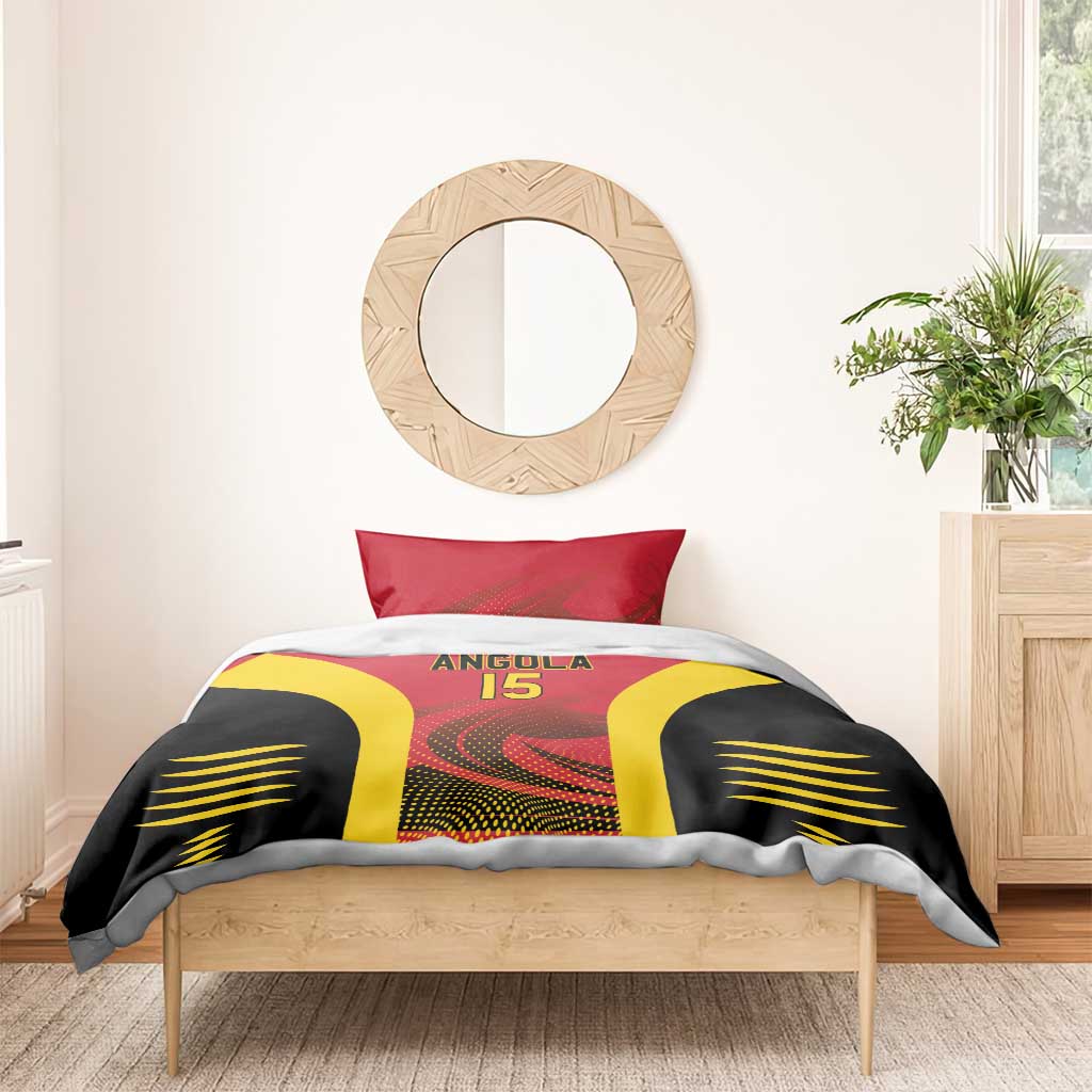 Afro Basketball Custom Angola Bedding Set Go Champions LT15