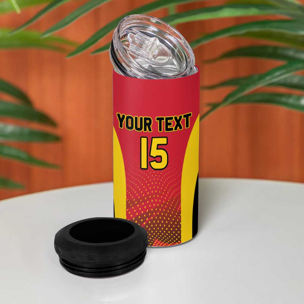 Afro Basketball Custom Angola 4 in 1 Can Cooler Tumbler Go Champions LT15