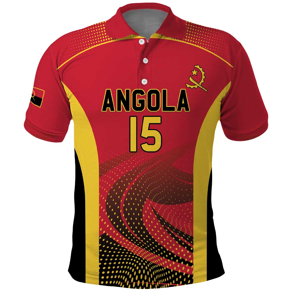 Angola Basketball Custom Polo Shirt Go Champions LT15