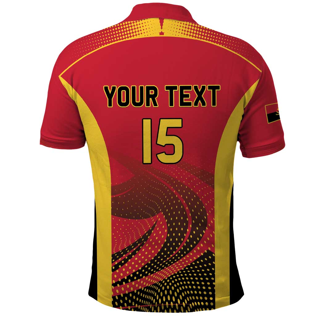 Angola Basketball Custom Polo Shirt Go Champions LT15