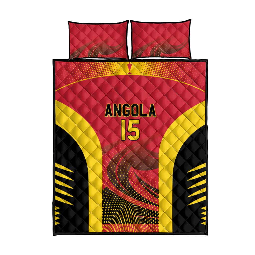 Afro Basketball Custom Angola Quilt Bed Set Go Champions LT15
