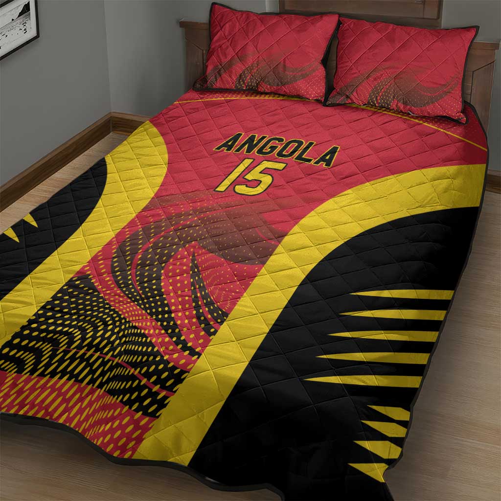 Afro Basketball Custom Angola Quilt Bed Set Go Champions LT15