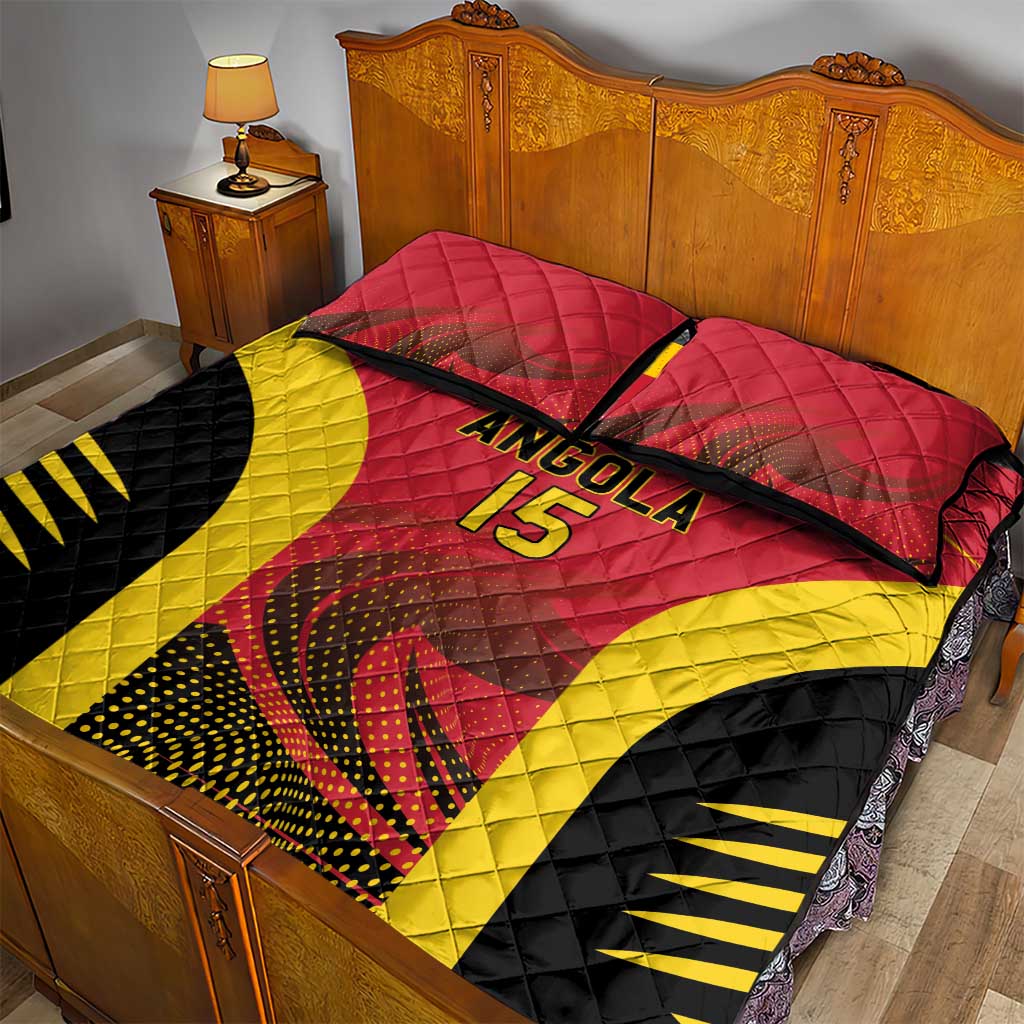 Afro Basketball Custom Angola Quilt Bed Set Go Champions LT15