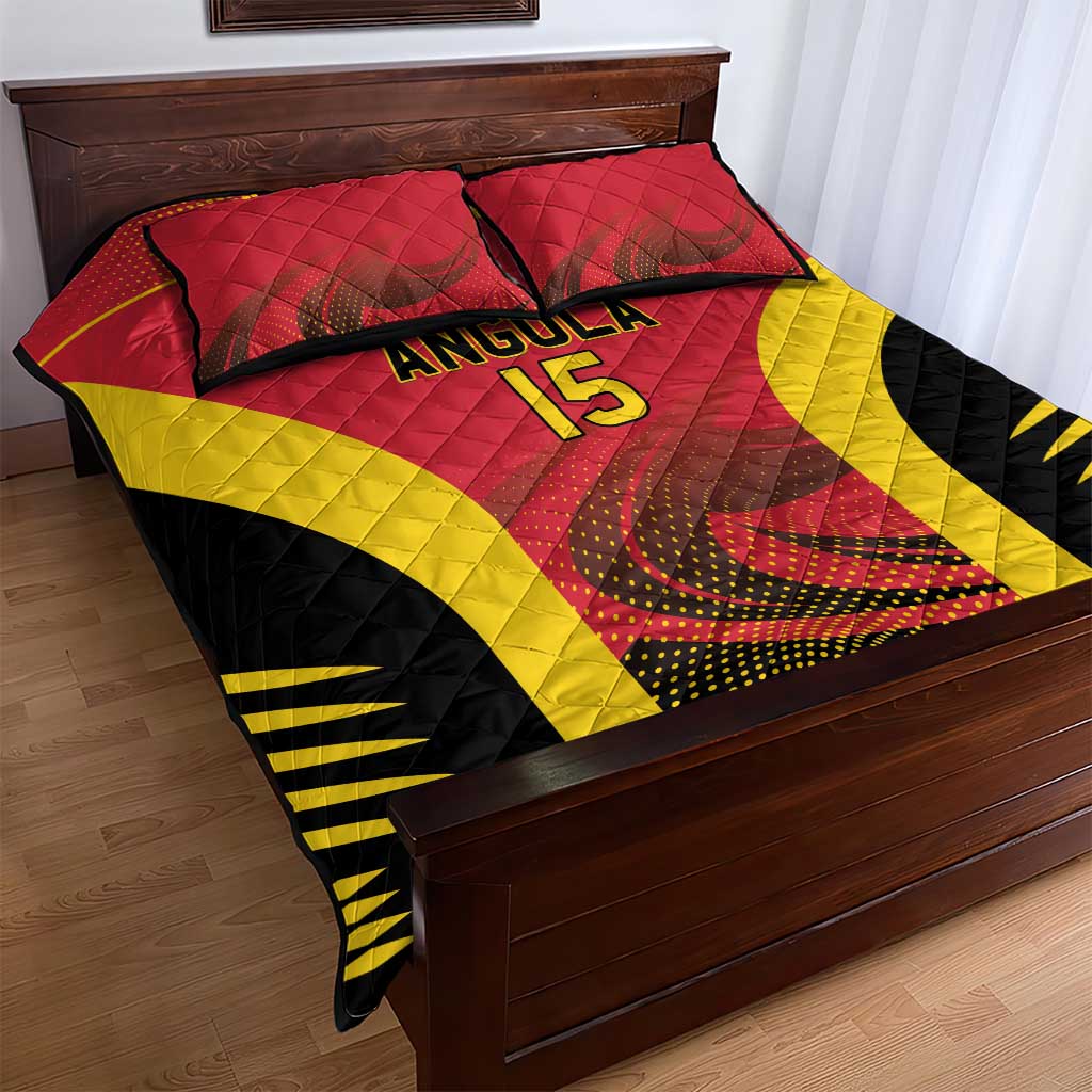 Afro Basketball Custom Angola Quilt Bed Set Go Champions LT15