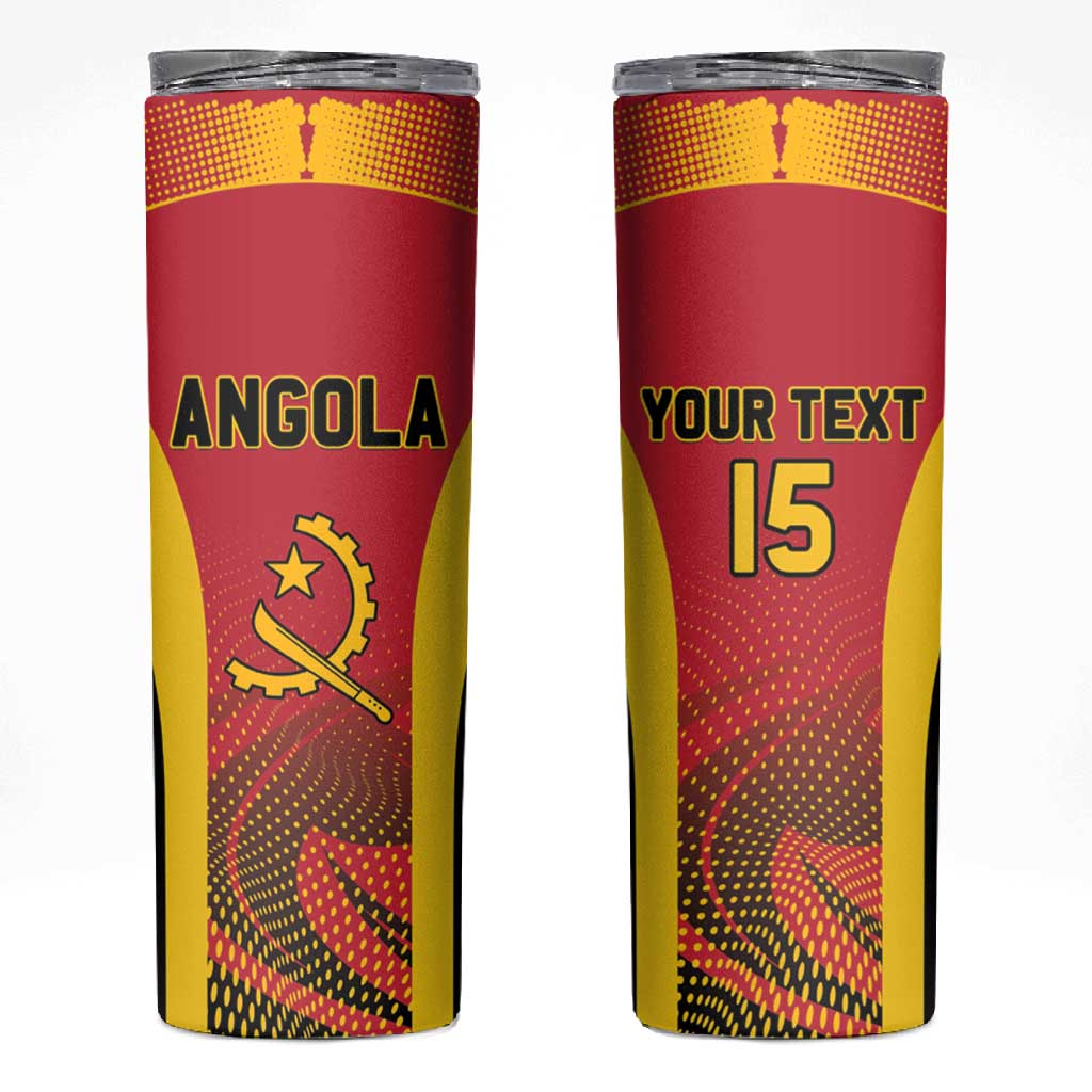 Afro Basketball Custom Angola Skinny Tumbler Go Champions LT15