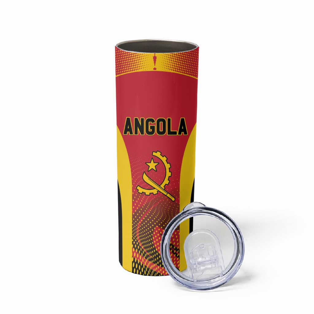 Afro Basketball Custom Angola Skinny Tumbler Go Champions LT15