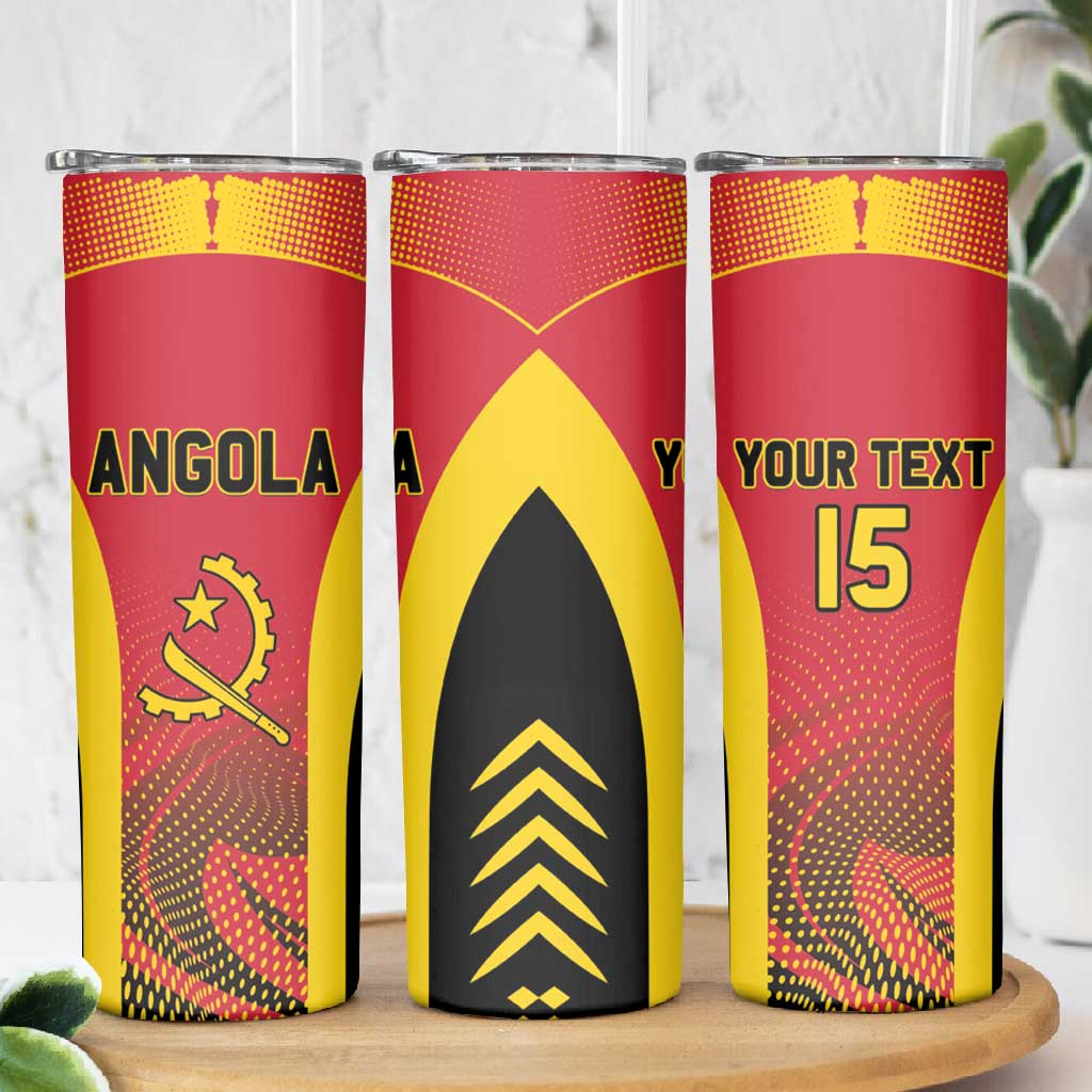 Afro Basketball Custom Angola Skinny Tumbler Go Champions LT15