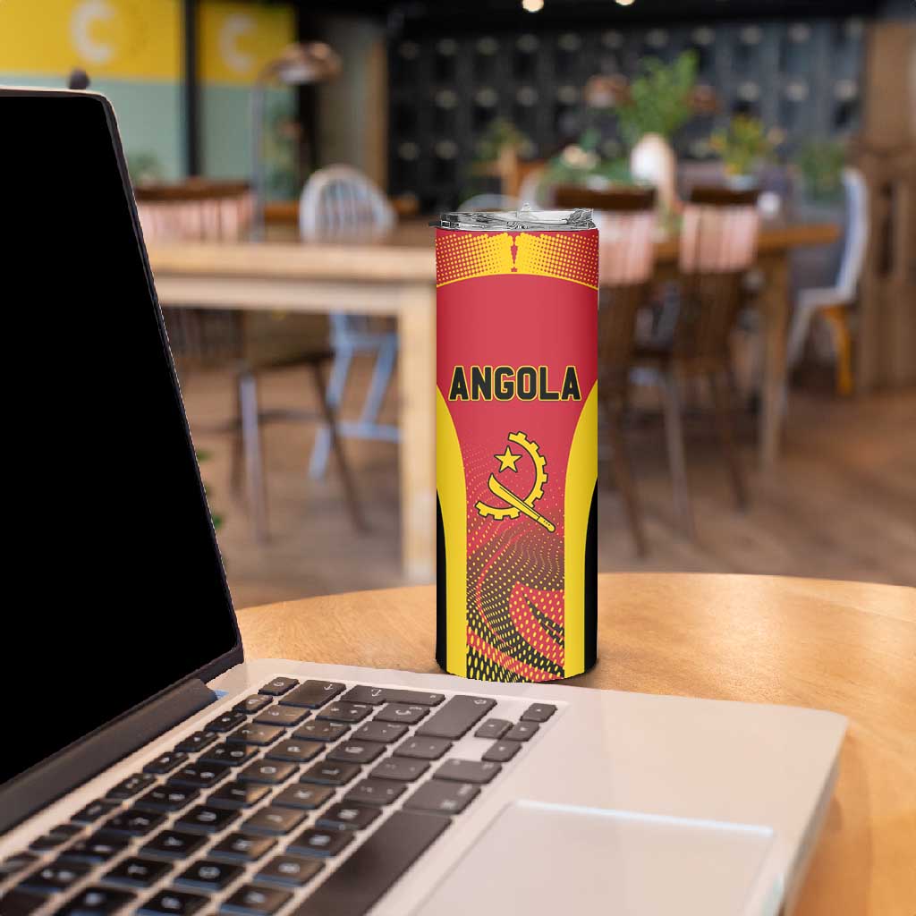 Afro Basketball Custom Angola Skinny Tumbler Go Champions LT15