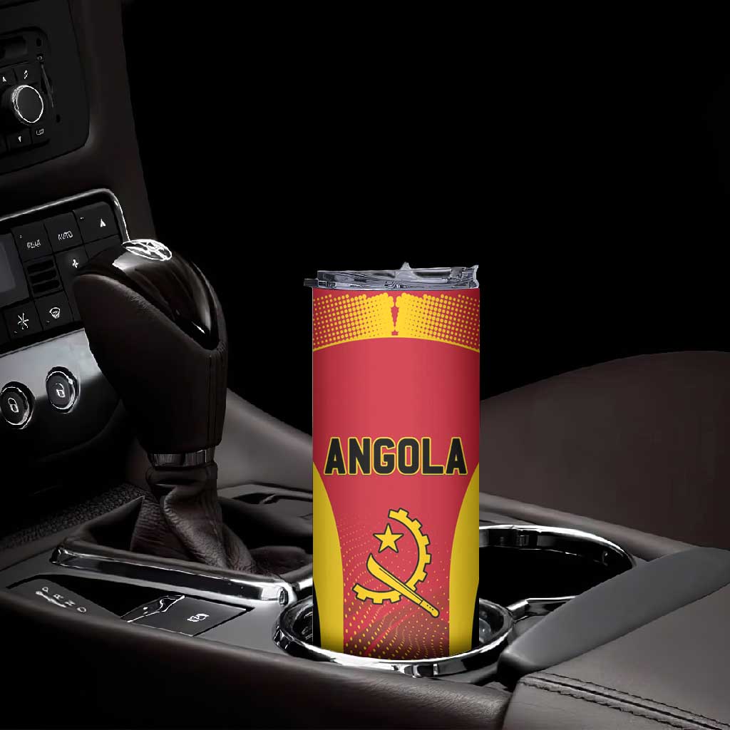 Afro Basketball Custom Angola Skinny Tumbler Go Champions LT15