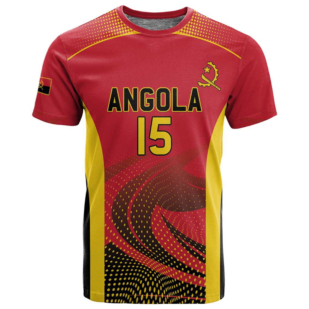 Afro Basketball Custom Angola T shirt Go Champions LT15