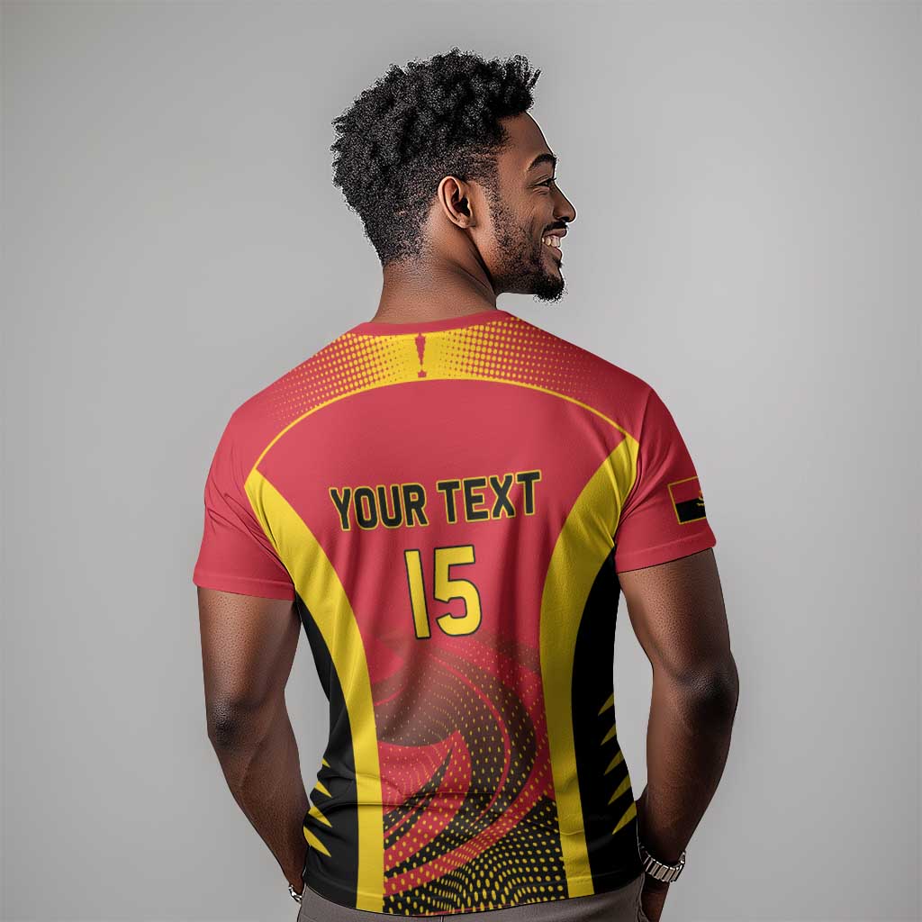 Afro Basketball Custom Angola T shirt Go Champions LT15