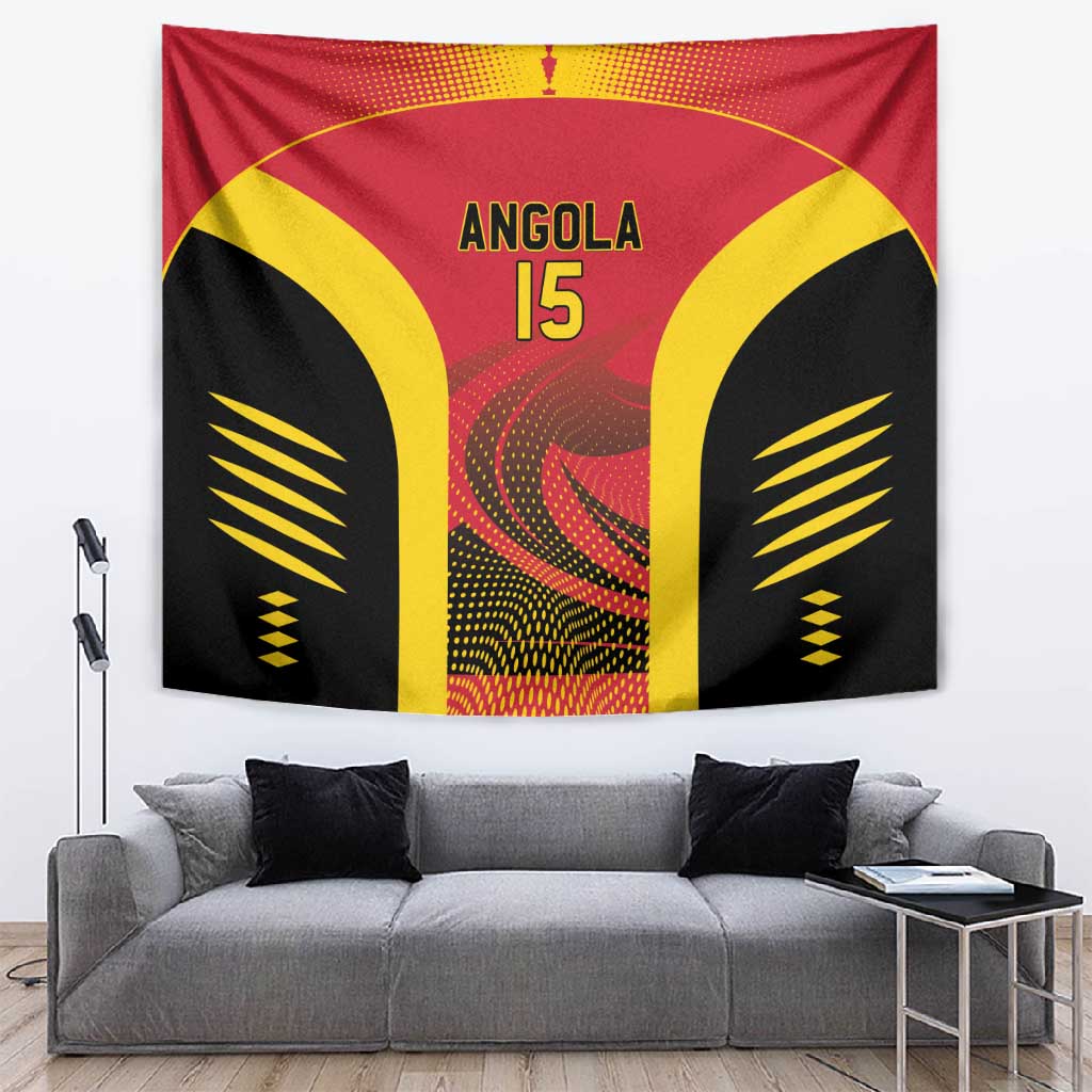 Afro Basketball Custom Angola Tapestry Go Champions LT15