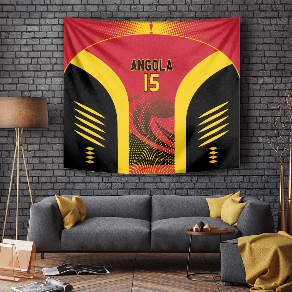 Afro Basketball Custom Angola Tapestry Go Champions LT15