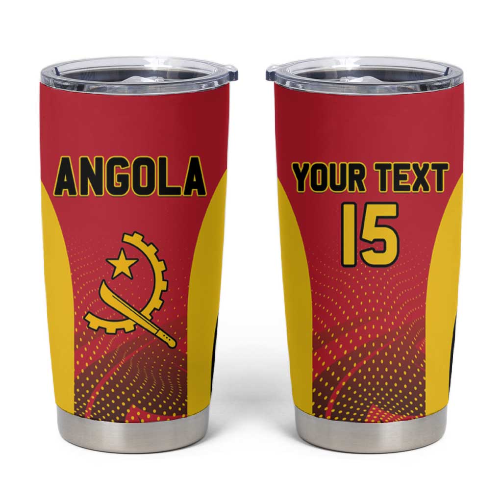 Afro Basketball Custom Angola Tumbler Cup Go Champions LT15