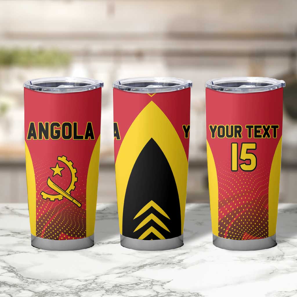 Afro Basketball Custom Angola Tumbler Cup Go Champions LT15