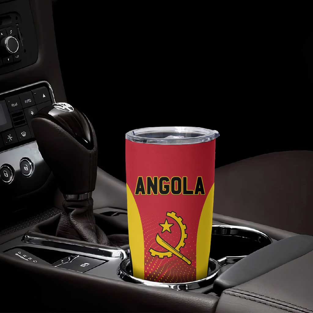 Afro Basketball Custom Angola Tumbler Cup Go Champions LT15