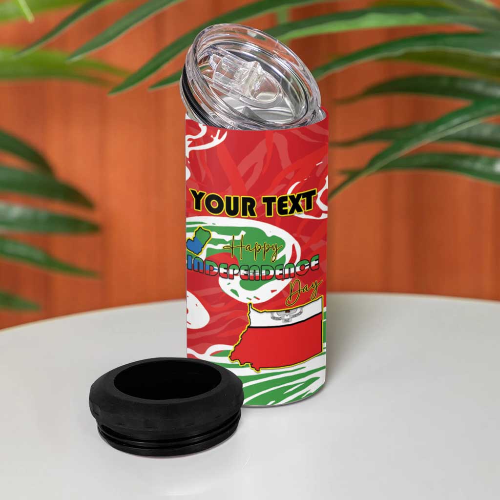 Equatorial Guinea Personalized 4 in 1 Can Cooler Tumbler Happy Independence Day LT15