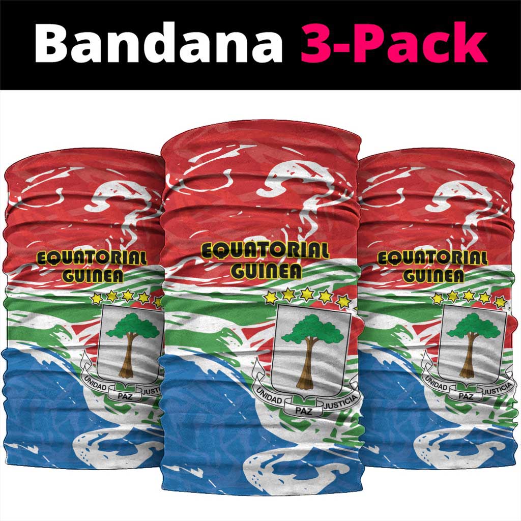 Equatorial Guinea Independence Day Neck Gaiter Coat Of Arms With Map LT15
