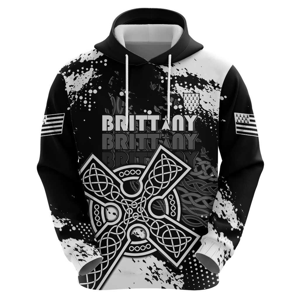 Personalized Brittany Celtic Cross Hoodie With Celtic Knotwork LT15