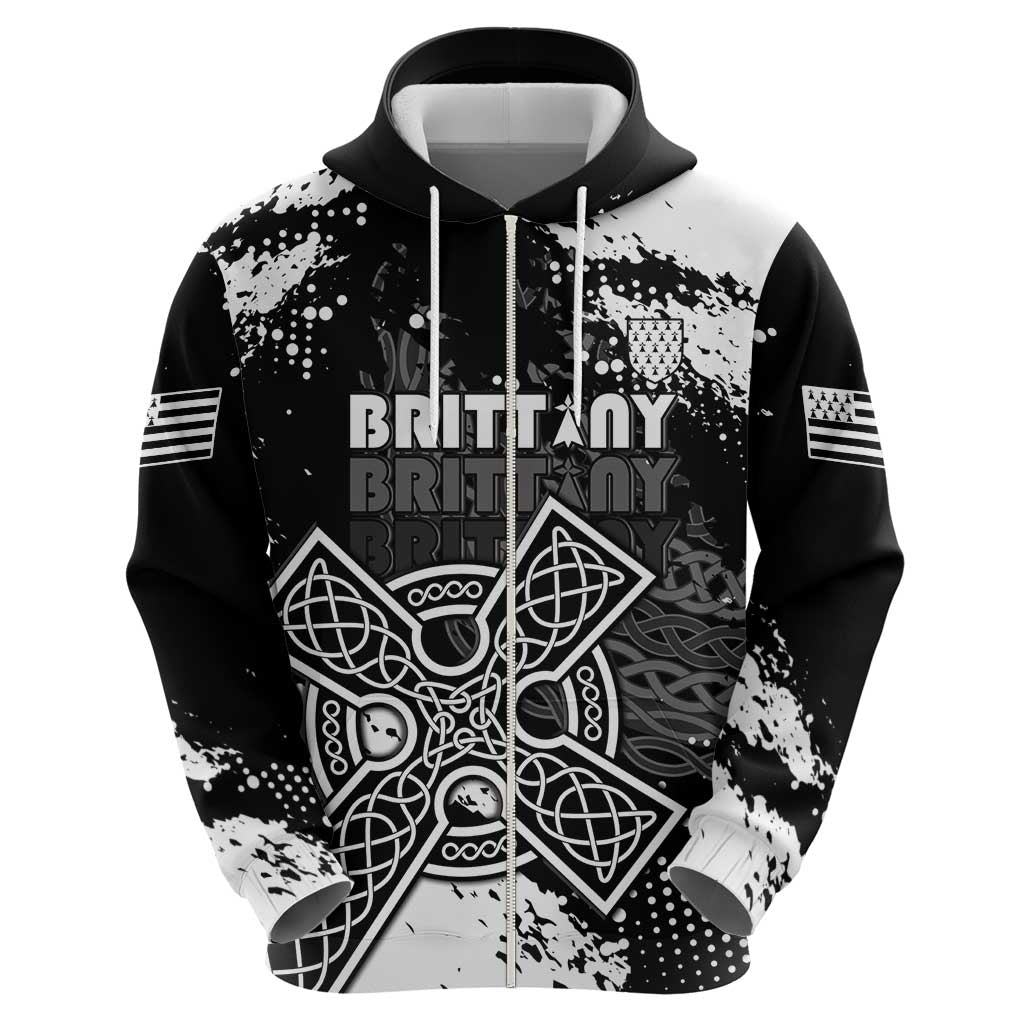 Personalized Brittany Celtic Cross Hoodie With Celtic Knotwork LT15