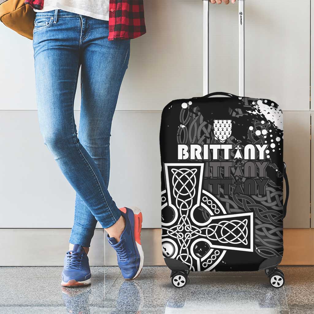 Brittany Celtic Cross Luggage Cover With Celtic Knotwork LT15