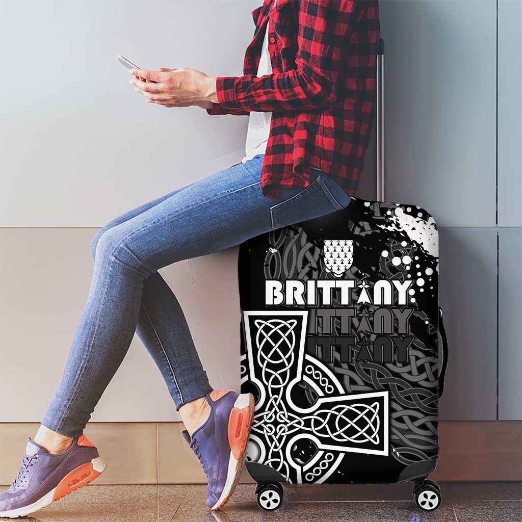 Brittany Celtic Cross Luggage Cover With Celtic Knotwork LT15