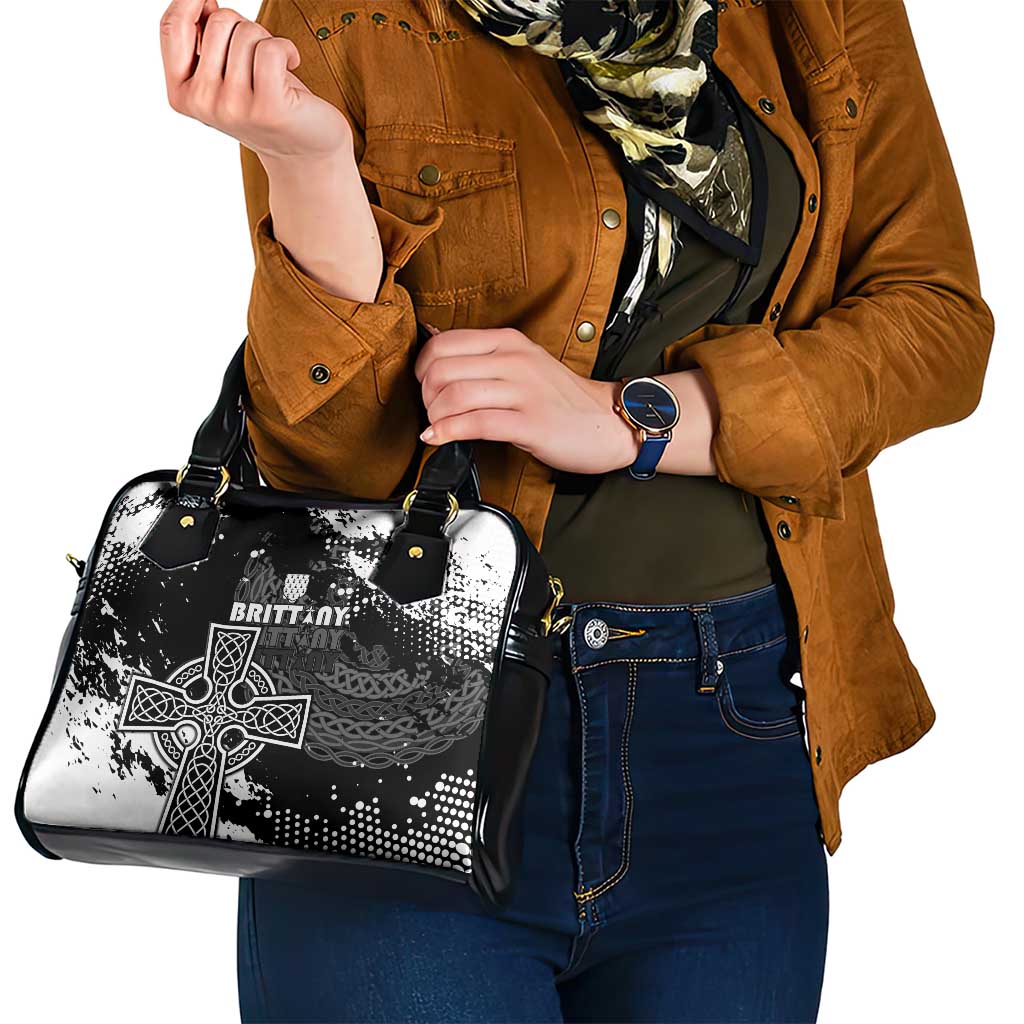 Brittany Celtic Cross Shoulder Handbag With Celtic Knotwork LT15