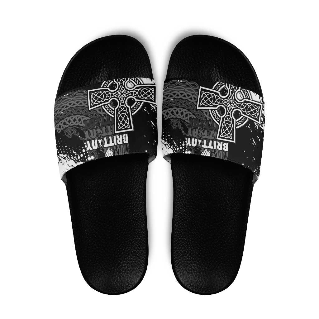 Brittany Celtic Cross Slide Sandals With Celtic Knotwork LT15