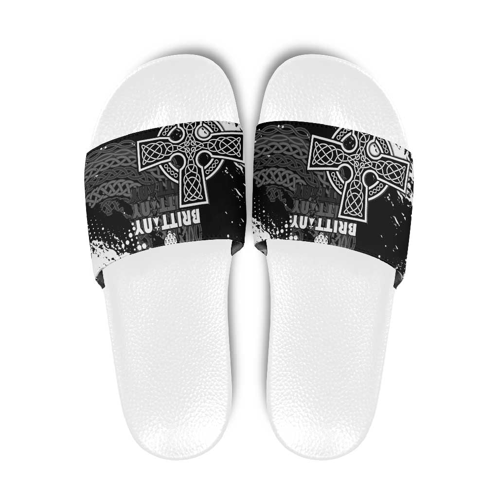 Brittany Celtic Cross Slide Sandals With Celtic Knotwork LT15