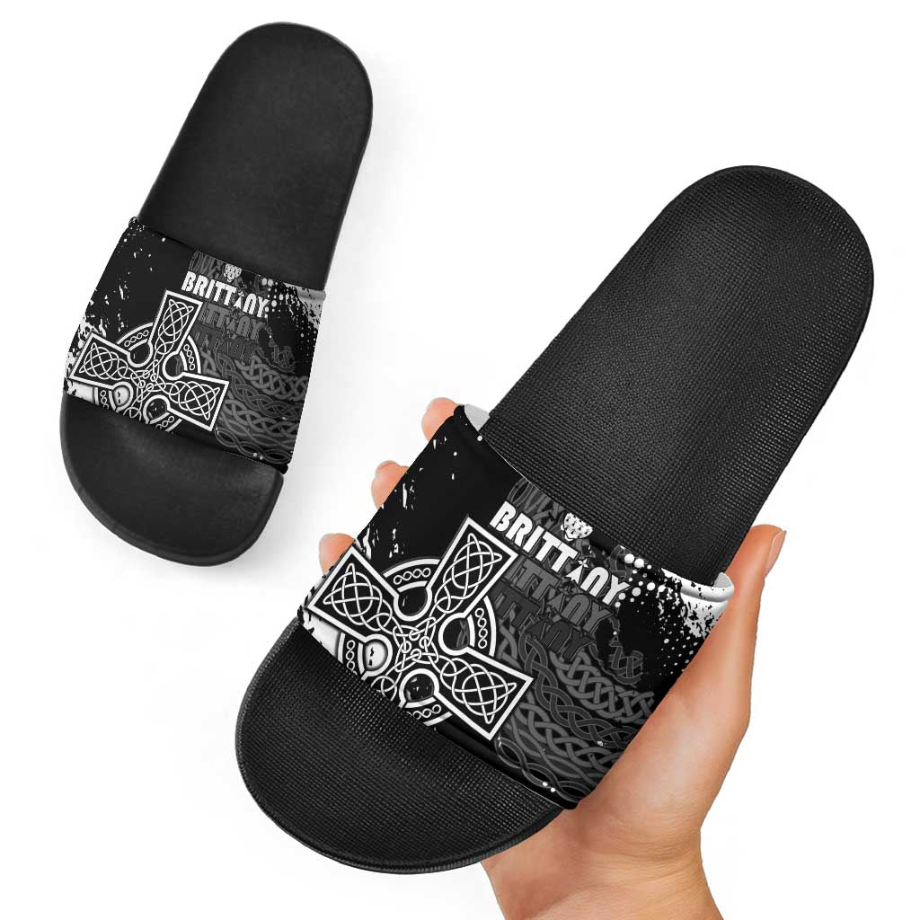 Brittany Celtic Cross Slide Sandals With Celtic Knotwork LT15