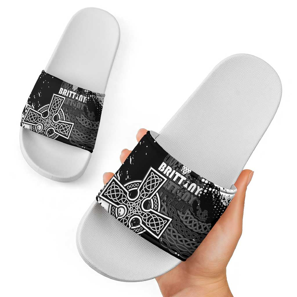 Brittany Celtic Cross Slide Sandals With Celtic Knotwork LT15
