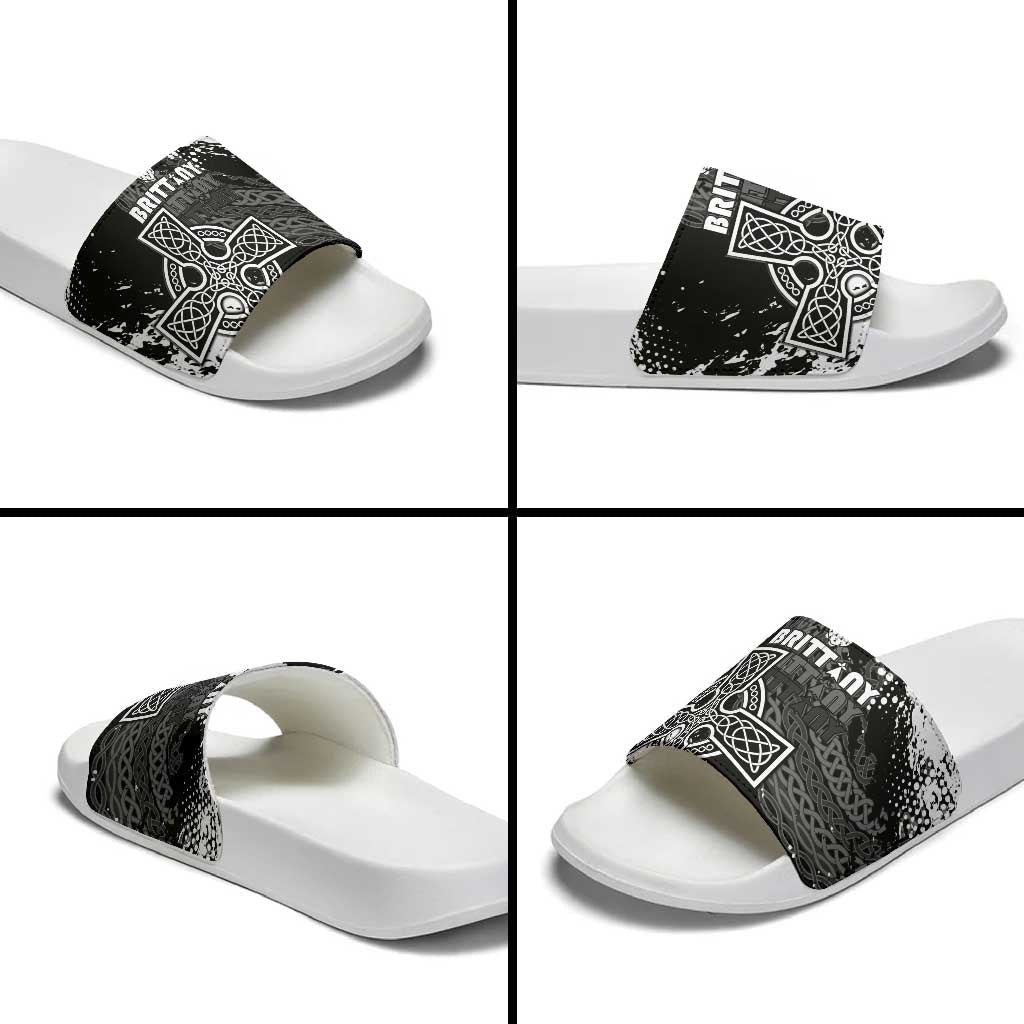 Brittany Celtic Cross Slide Sandals With Celtic Knotwork LT15
