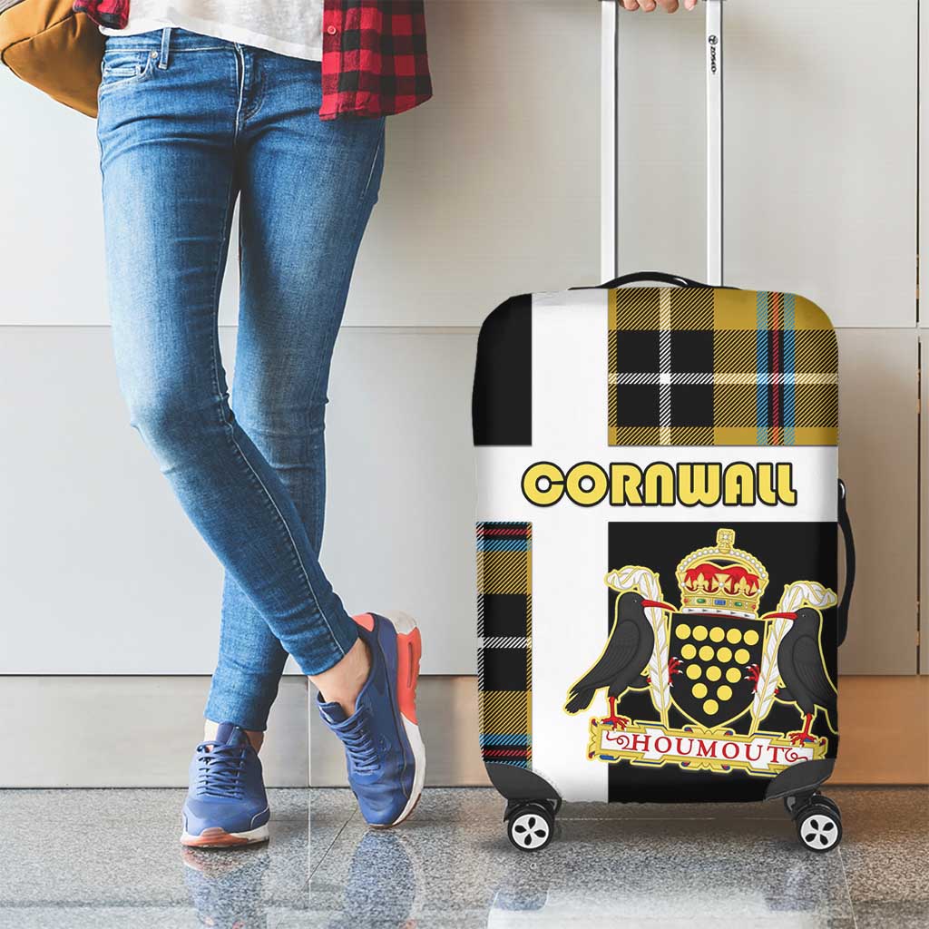 Cornwall Luggage Cover Coat Of Arms - Cornish Tartan LT15