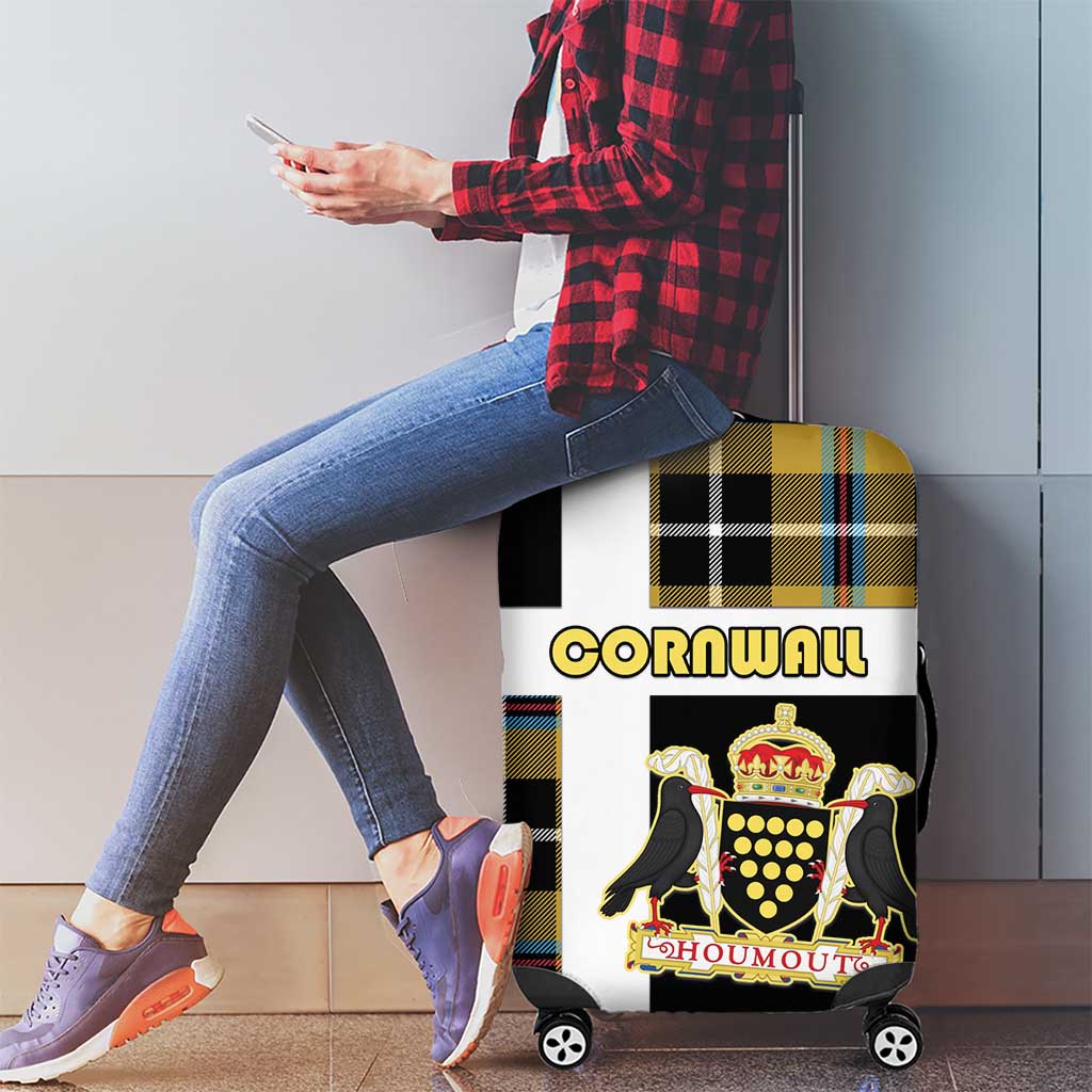 Cornwall Luggage Cover Coat Of Arms - Cornish Tartan LT15