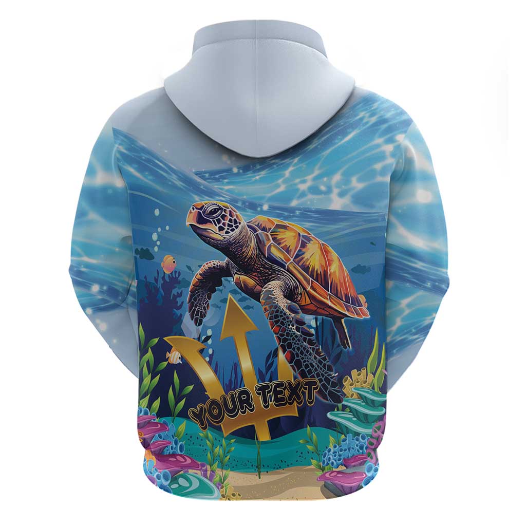 Personalised Barbados Sea Turtle Hoodie Ocean Style LT15