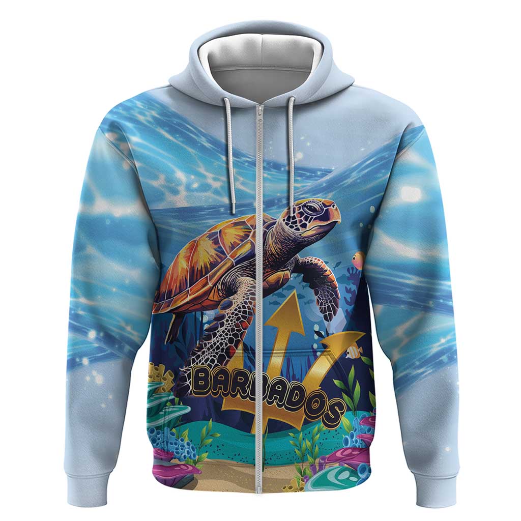 Personalised Barbados Sea Turtle Hoodie Ocean Style LT15