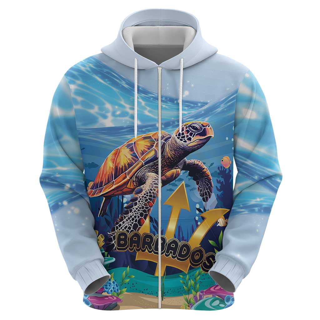 Personalised Barbados Sea Turtle Hoodie Ocean Style LT15