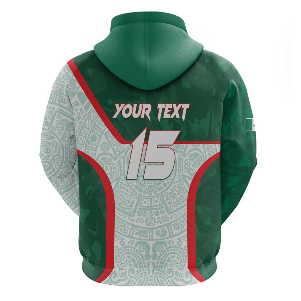 Custom Mexico Football Hoodie Aztec Pattern LT15