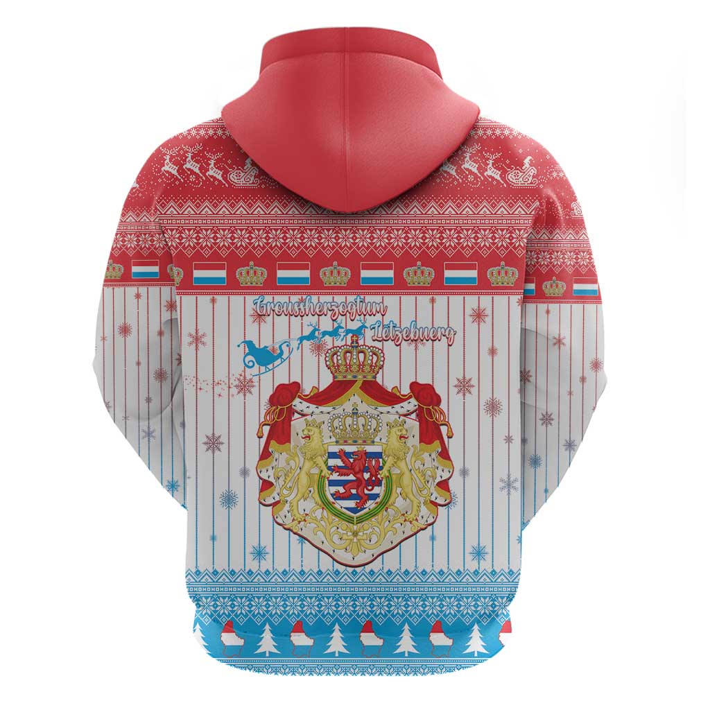 Luxembourg Christmas Hoodie Coat Of Arms Schei Chreschtdeeg LT15