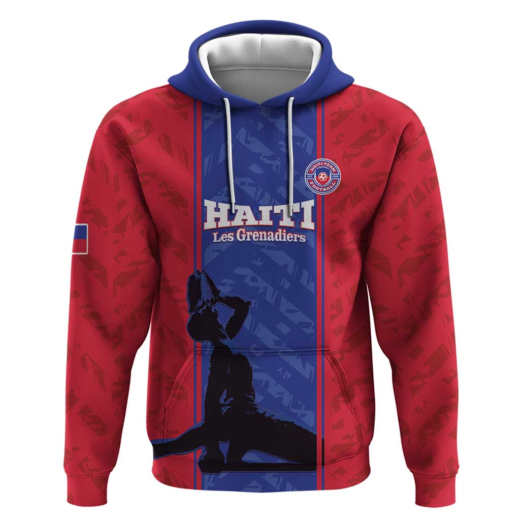Custom Haiti Football Hoodie Go Les Grenadiers LT15