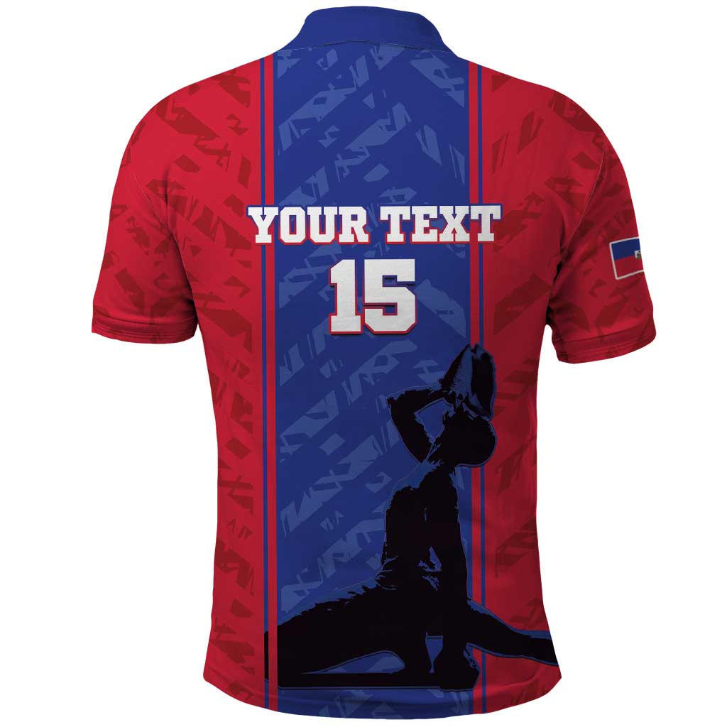 Custom Haiti Football Polo Shirt Go Les Grenadiers LT15