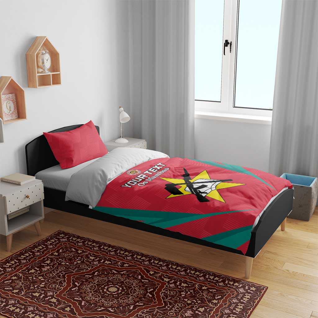 Afro Mozambique Football Custom Bedding Set Go Os Mambas LT15