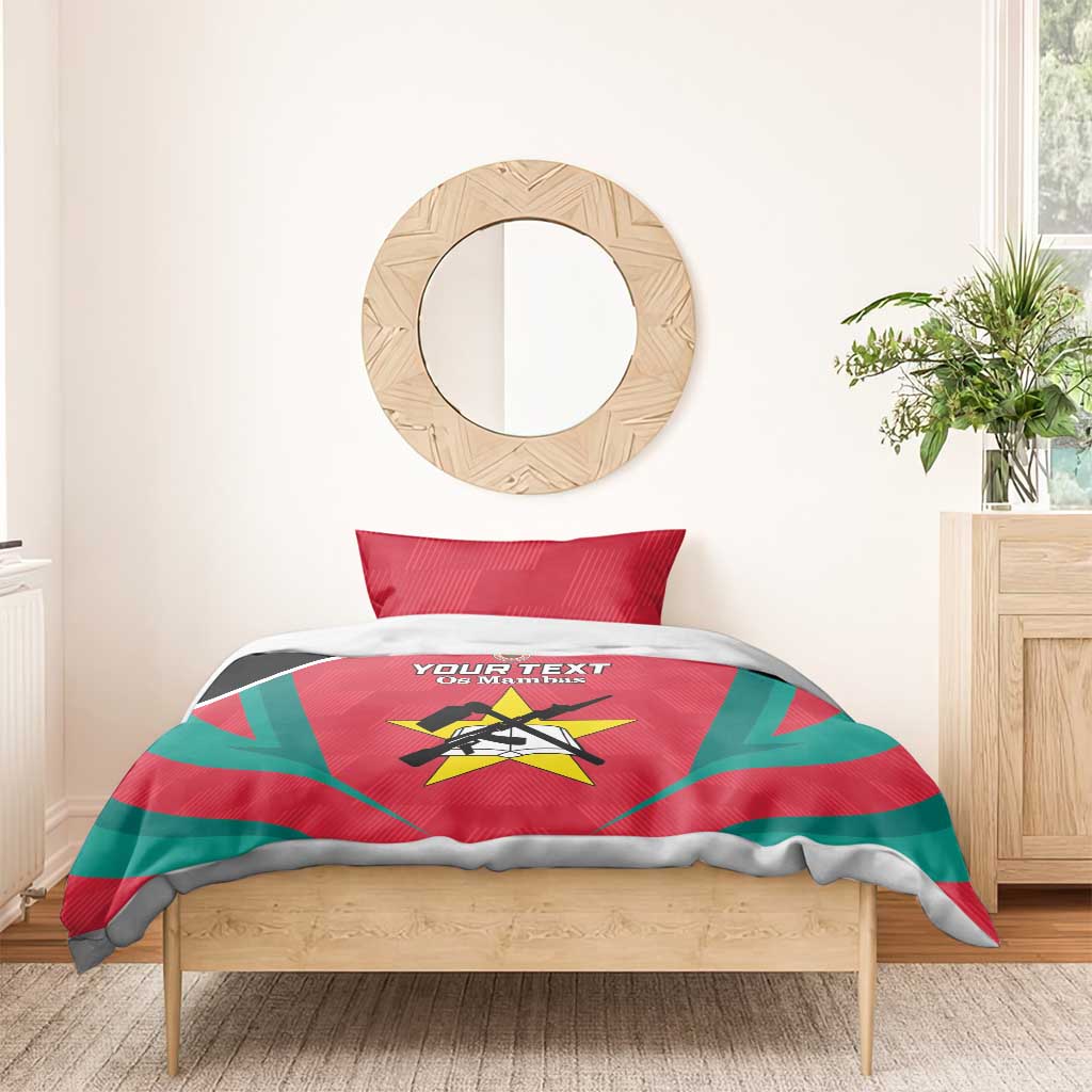 Afro Mozambique Football Custom Bedding Set Go Os Mambas LT15