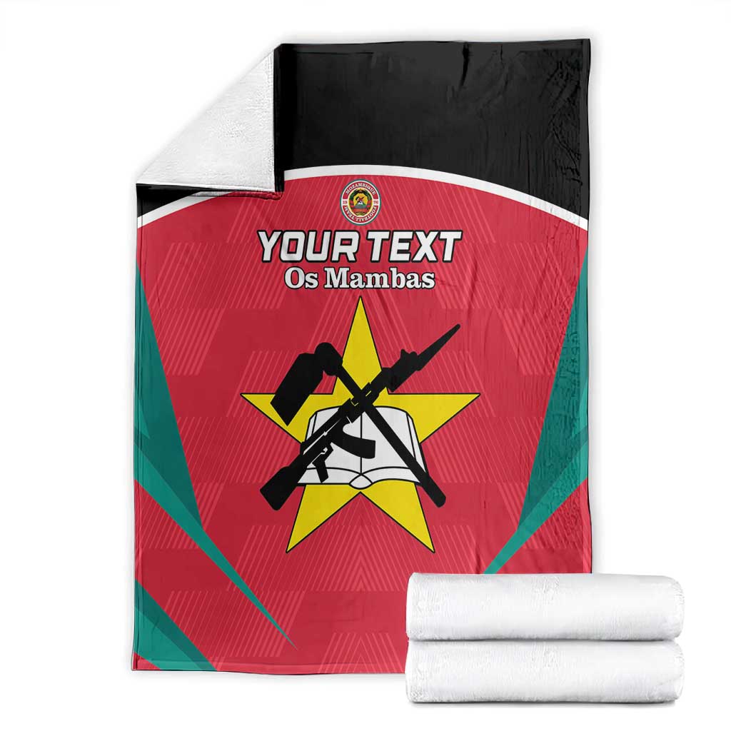 Afro Mozambique Football Custom Blanket Go Os Mambas LT15