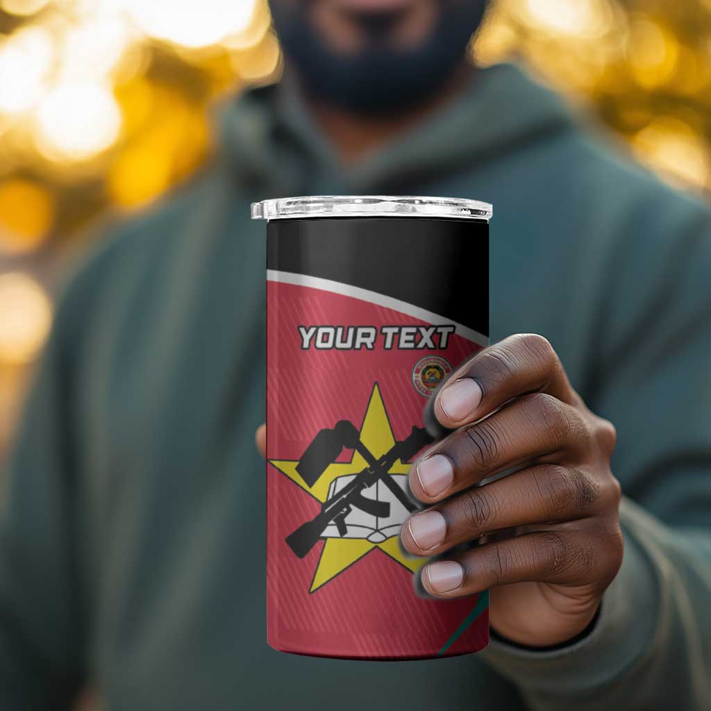 Afro Mozambique Football Custom 4 in 1 Can Cooler Tumbler Go Os Mambas LT15