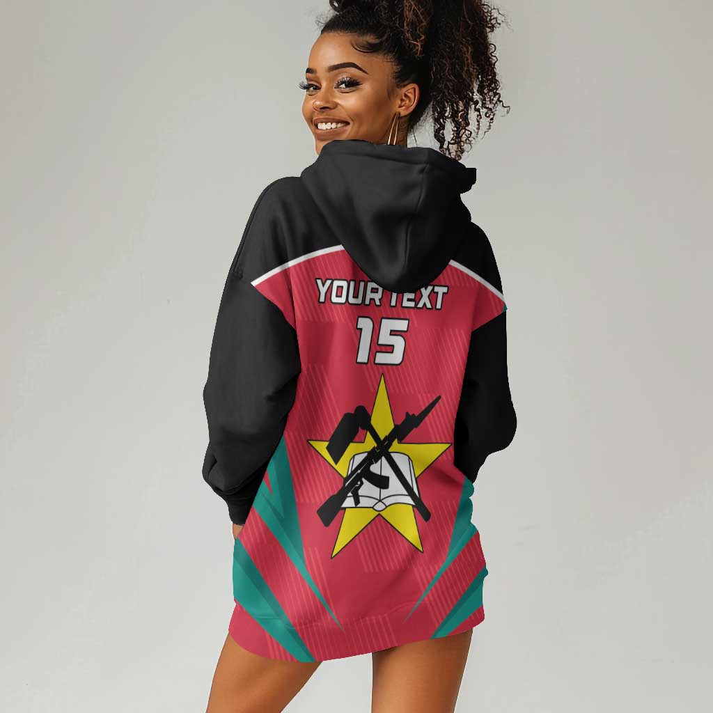 Afro Mozambique Football Custom Hoodie Dress Go Os Mambas LT15