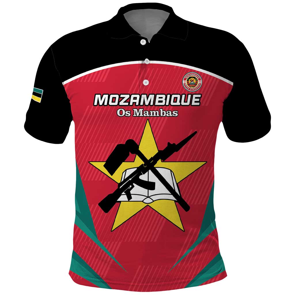 Custom Mozambique Football Polo Shirt Go Os Mambas LT15