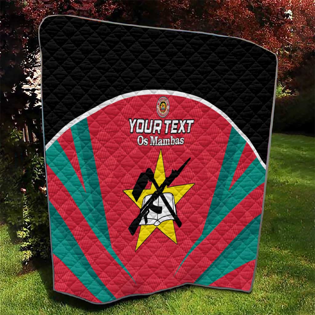 Afro Mozambique Football Custom Quilt Go Os Mambas LT15