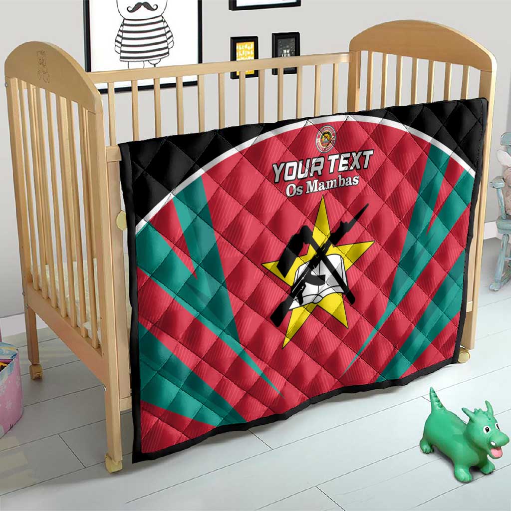 Afro Mozambique Football Custom Quilt Go Os Mambas LT15